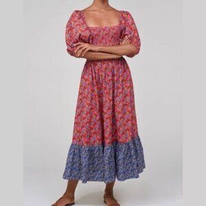 EUC House of Harlow 1960 Prarie Floral Midi Dress
